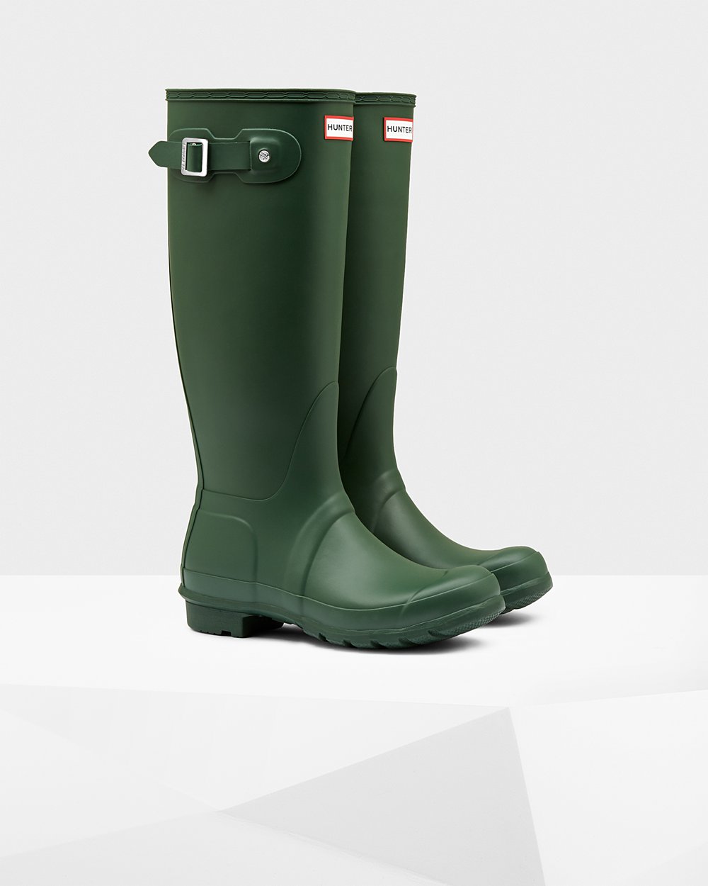 Botas De Altas Hunter Mujer Verde Original 267954-QVS